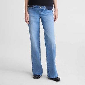 Madewell - The Maternity Wide-Leg Jean in Super Stretch Denim
